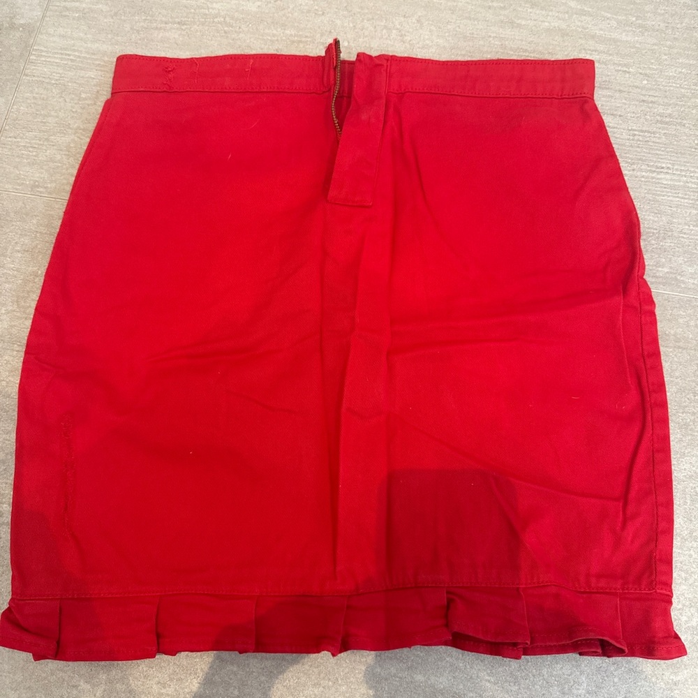 Red skirt